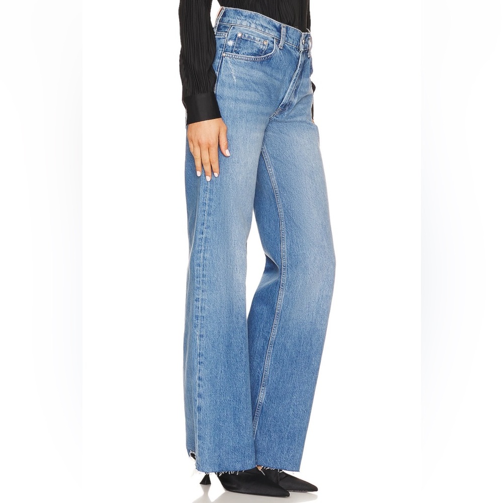 Anine Bing Hugh Jeans in Panama Blue - Picture 2 of 10
